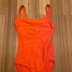 Wear Moi Leotard in Tangerine